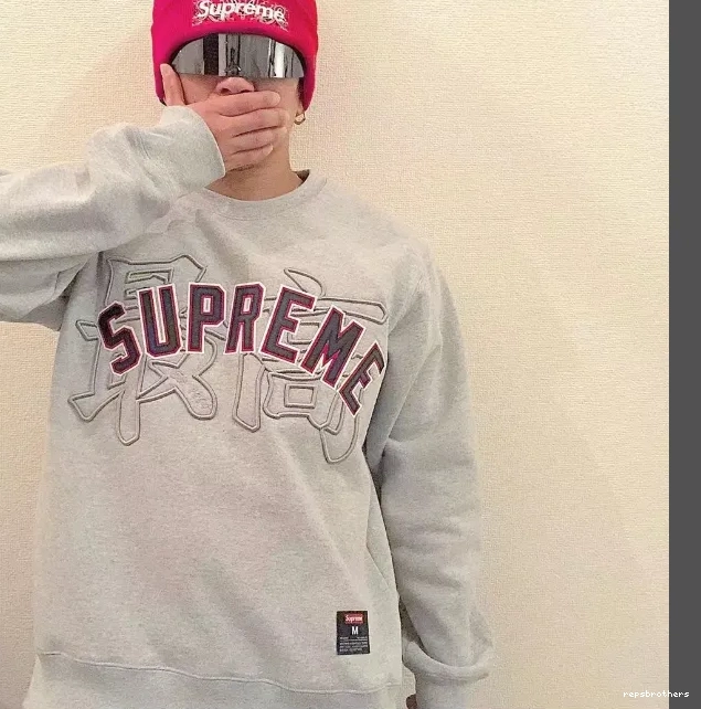 XL Grey Neck M White 20SS Embroidered Blue S Highest Logo Hoodie Black Crewneck Kanji L Royal Round 0820